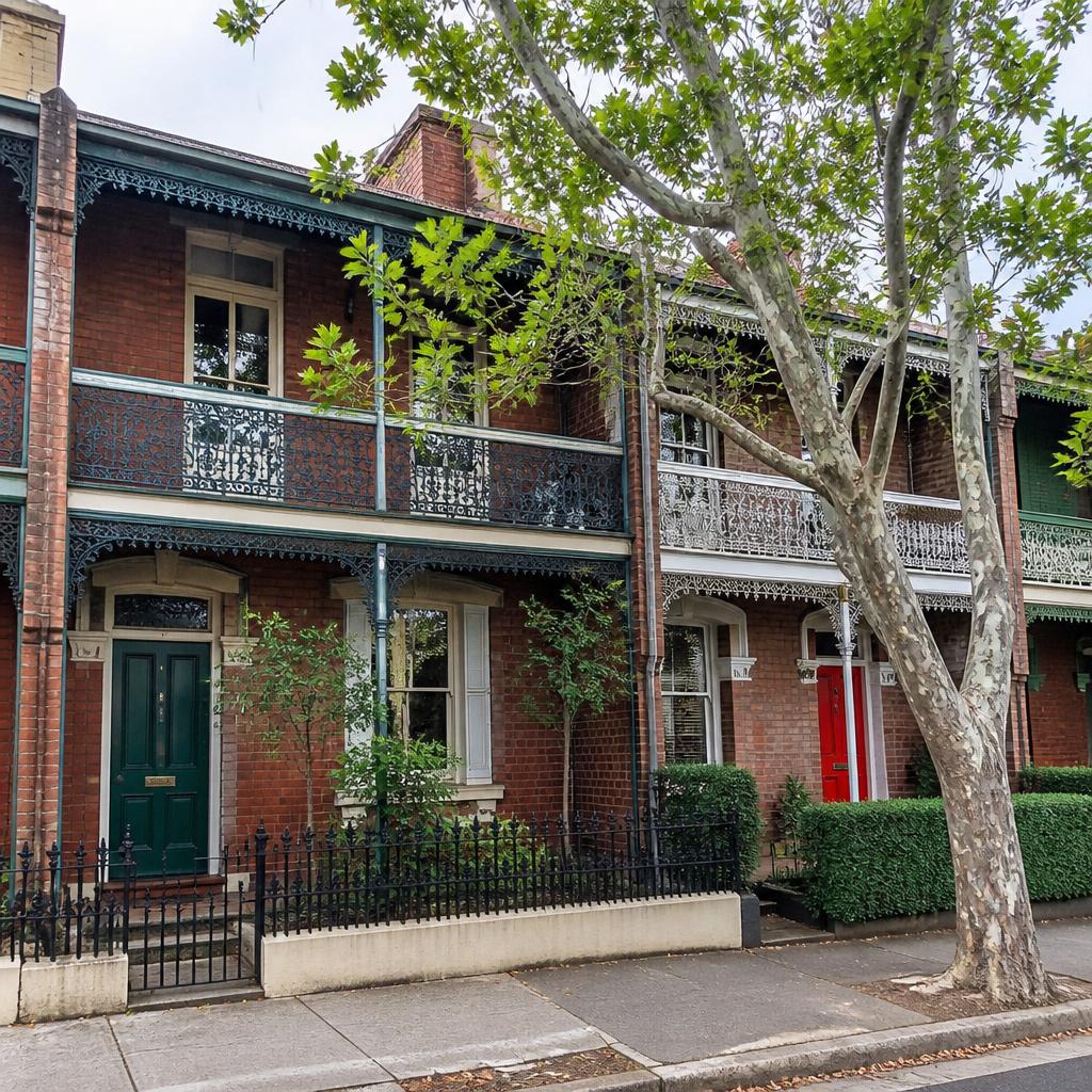 Brick terrace house washing Paddington
